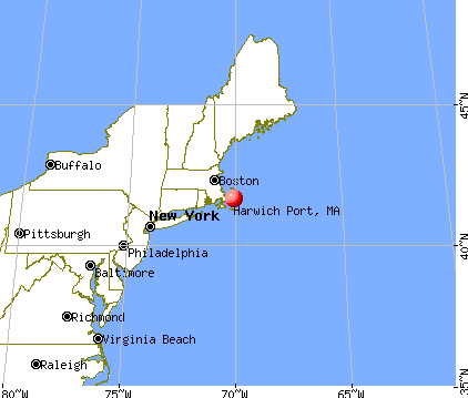 Harwich Port, Massachusetts map