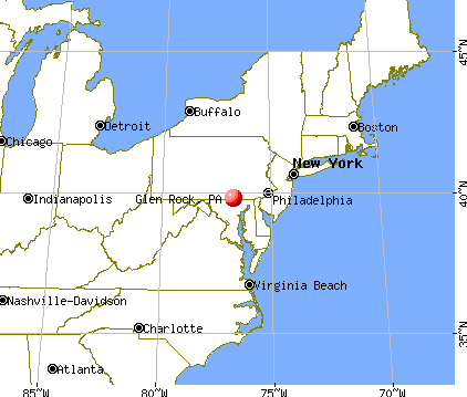 Glen Rock, Pennsylvania map
