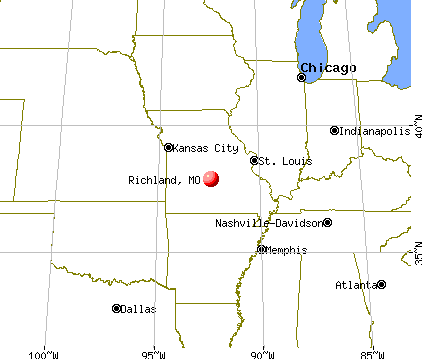 Richland, Missouri map