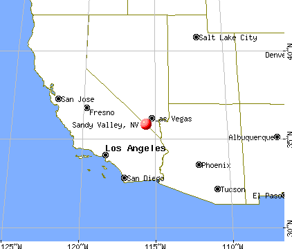 Sandy Valley, Nevada map