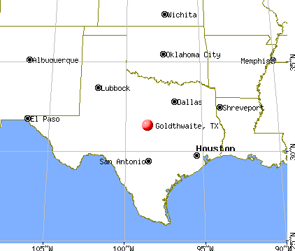 Goldthwaite, Texas map