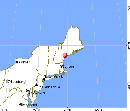 Little Falls-South Windham, Maine map