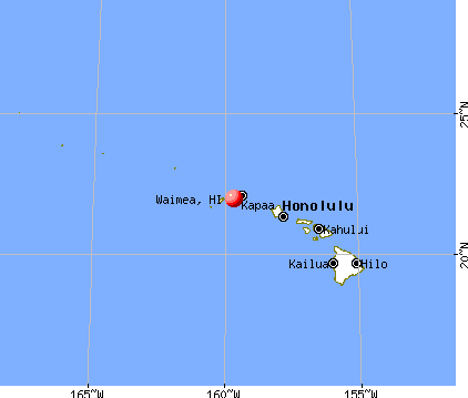 Waimea, Hawaii map