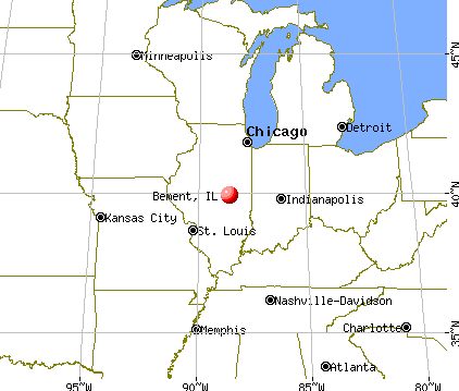 Bement, Illinois map