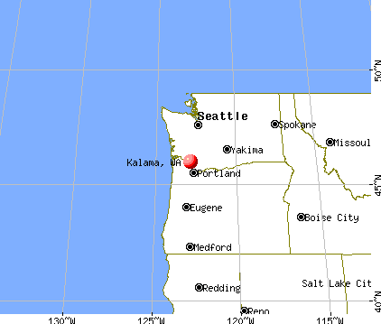 Kalama, Washington map