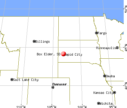 Box Elder, South Dakota map