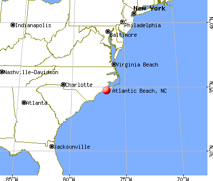Atlantic Beach, North Carolina map