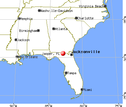 Jasper, Florida map