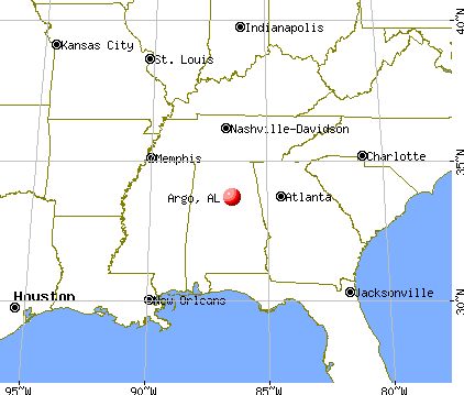 Argo, Alabama map