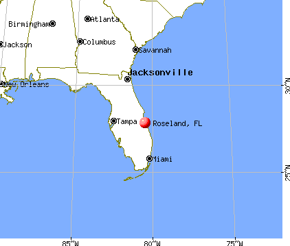 Roseland, Florida map