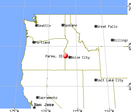 Parma, Idaho map