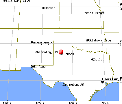 Abernathy, Texas map