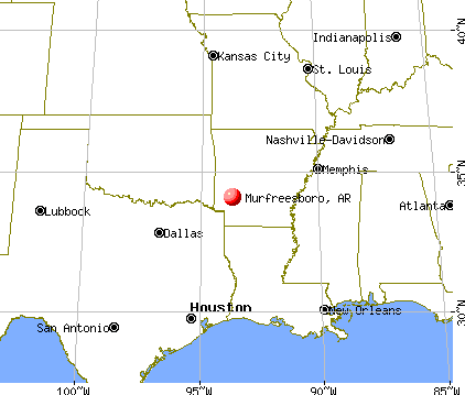 Murfreesboro, Arkansas map