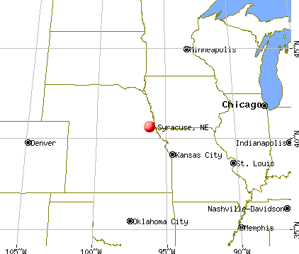 Syracuse, Nebraska map