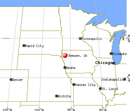 Remsen, Iowa map