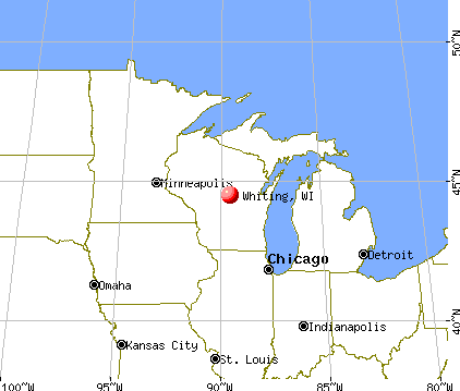 Whiting, Wisconsin map
