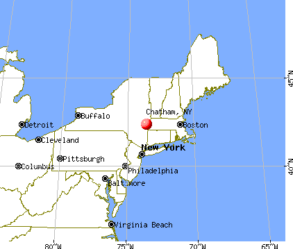 Chatham, New York map