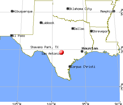Shavano Park, Texas map