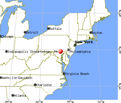 Stewartstown, Pennsylvania map
