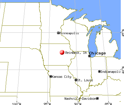 Reinbeck, Iowa map