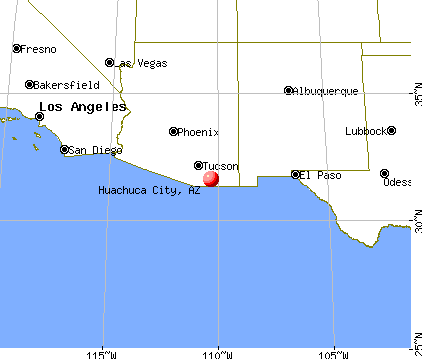 Huachuca City, Arizona map