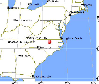 Franklinton, North Carolina map