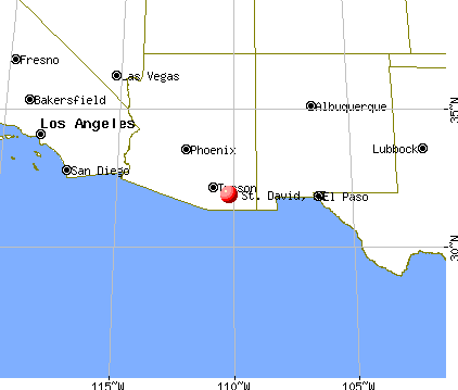 St. David, Arizona map