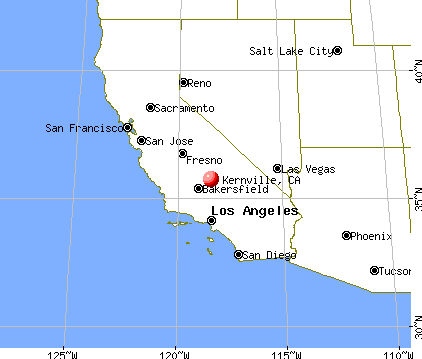 Kernville, California map