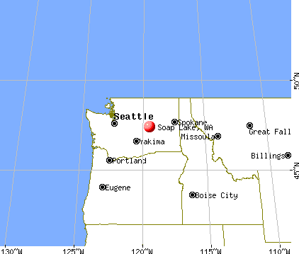 Soap Lake, Washington map