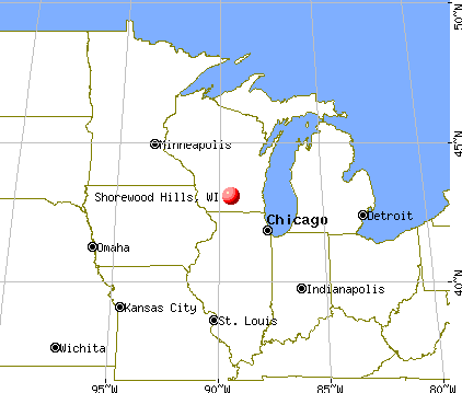 Shorewood Hills, Wisconsin map