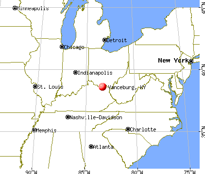 Vanceburg, Kentucky map