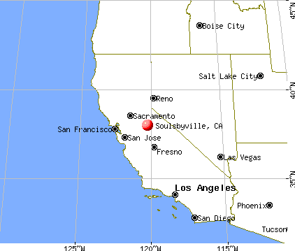 Soulsbyville, California map