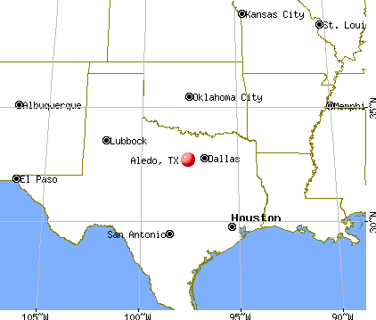 Aledo, Texas map