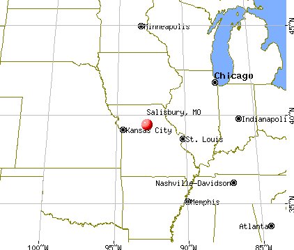 Salisbury, Missouri map