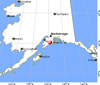 Seward, Alaska map