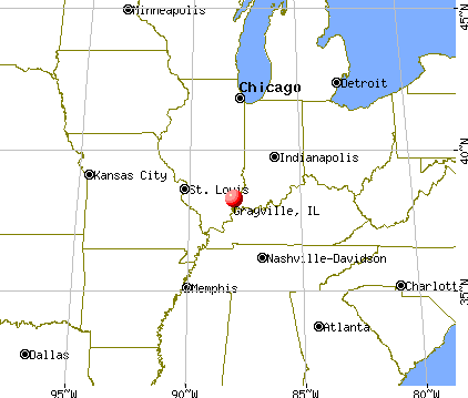 Grayville, Illinois map
