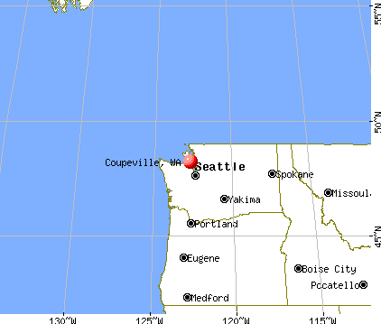 Coupeville, Washington map