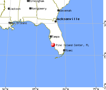 Pine Island Center, Florida map