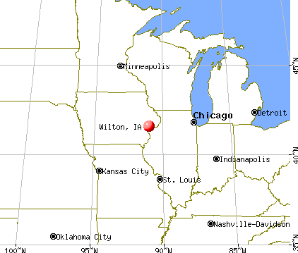 Wilton, Iowa map