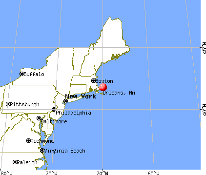Orleans, Massachusetts map