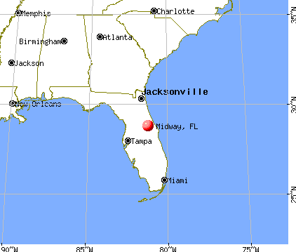 Midway, Florida map
