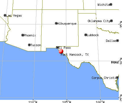 Fort Hancock, Texas map