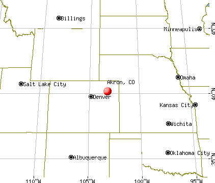 Akron, Colorado map