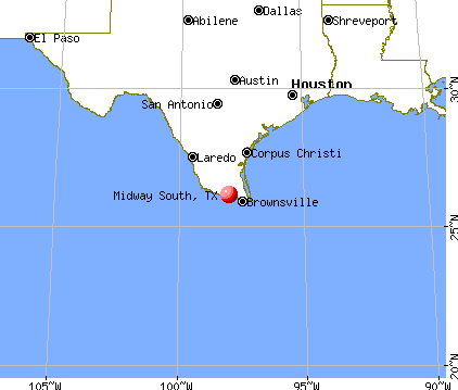 Midway South, Texas map