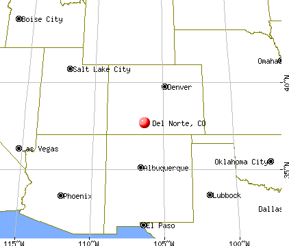 Del Norte, Colorado map