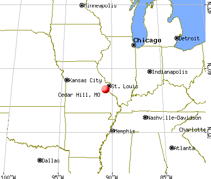 Cedar Hill, Missouri map