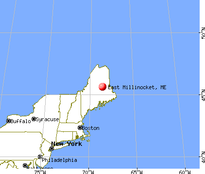East Millinocket, Maine map