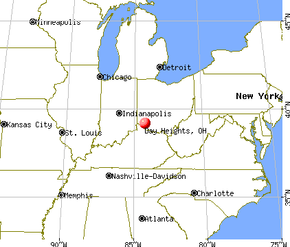 Day Heights, Ohio map