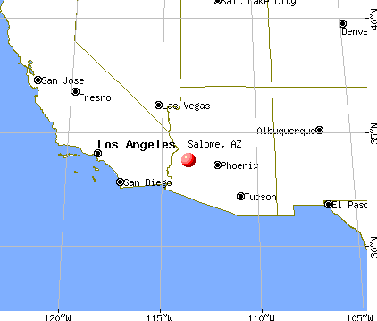 Salome, Arizona map