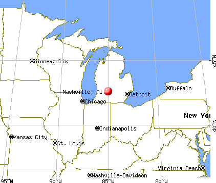 Nashville, Michigan map